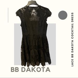 BB Dakota Black Lace Cocktail Dress